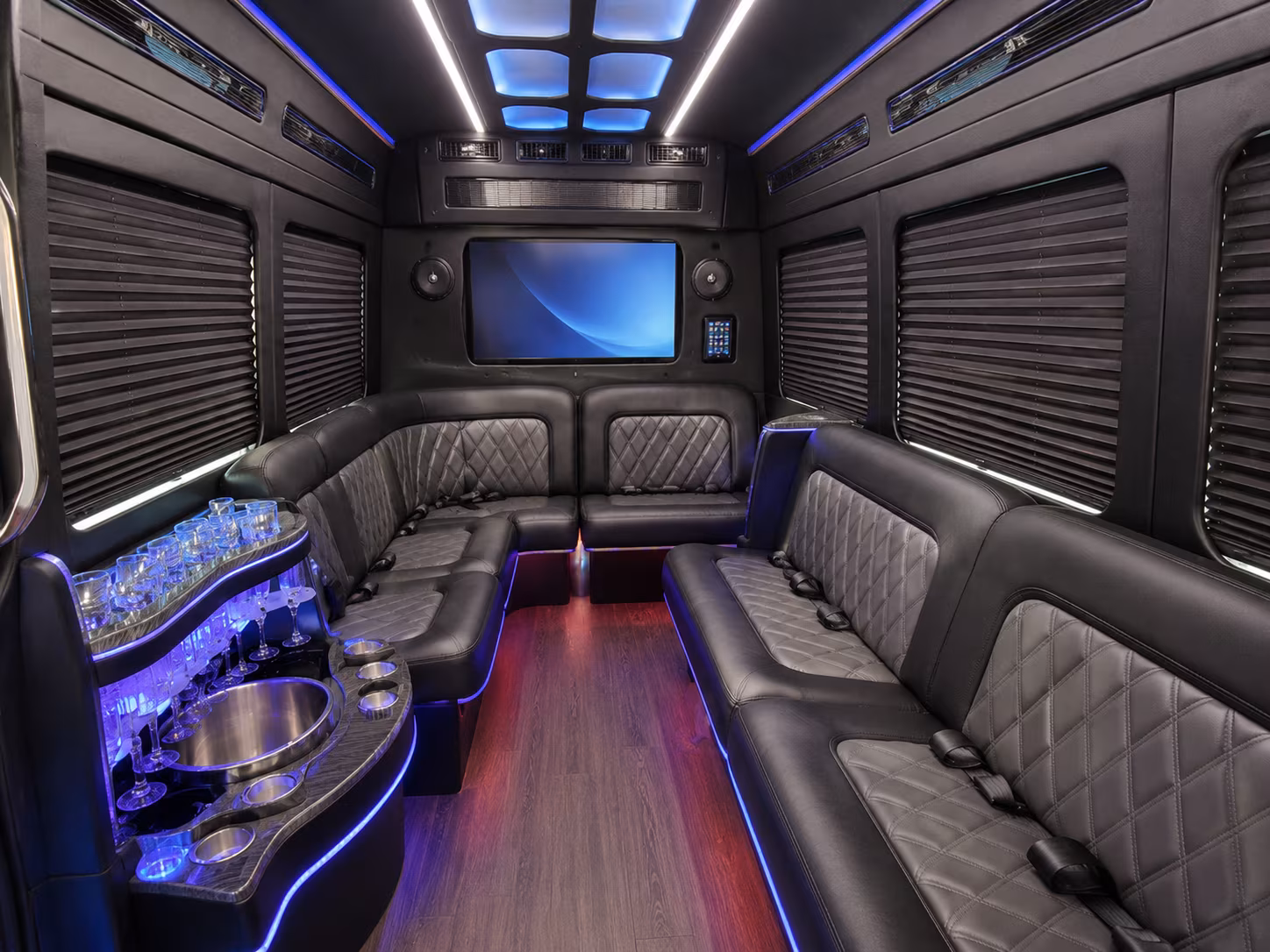 Montgomery Airport Shuttle & Transportation party bus exterior