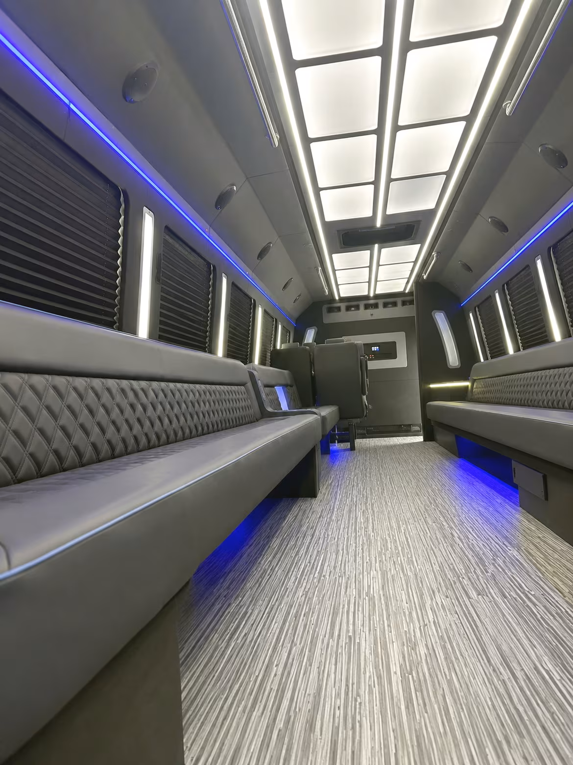Montgomery Birthday, Sweet 16, & Quinceañera Transportation party bus interior