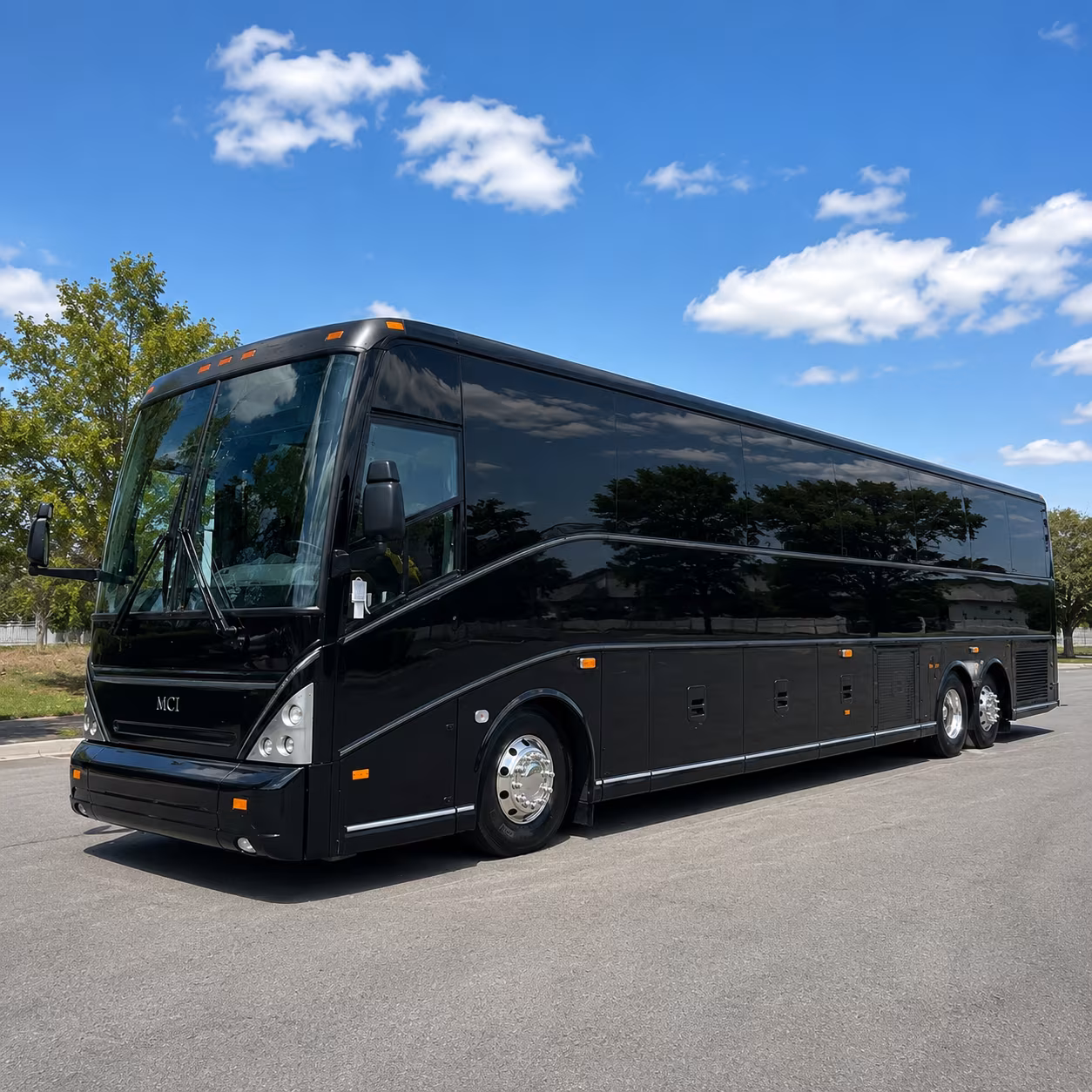 Montgomery Corporate Transportation party bus exterior