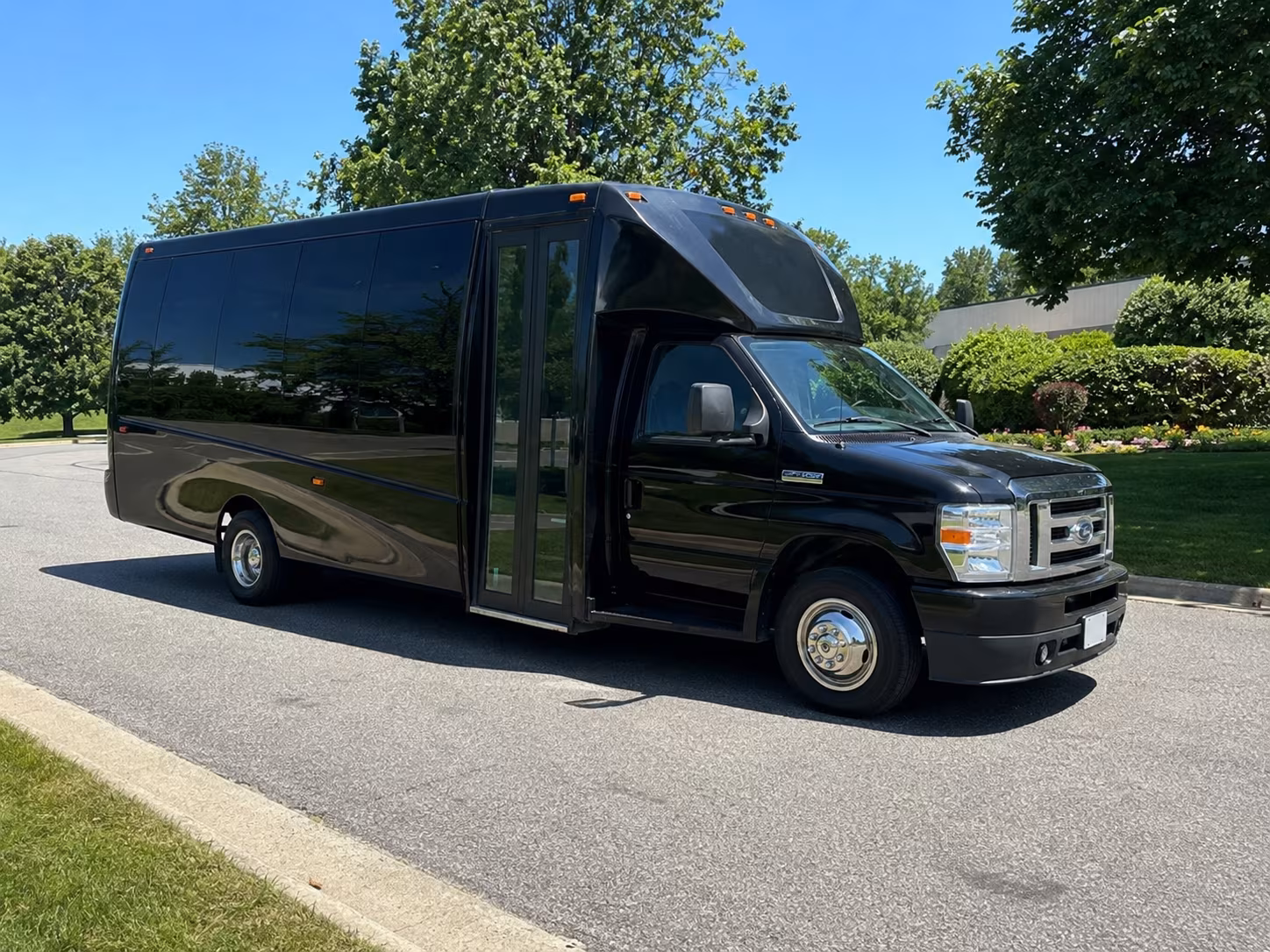 Montgomery Private Event Transportation party bus exterior