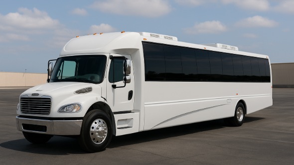 Exterior of Charter Bus Company Macon's 30 Passenger Party Bus in Macon
