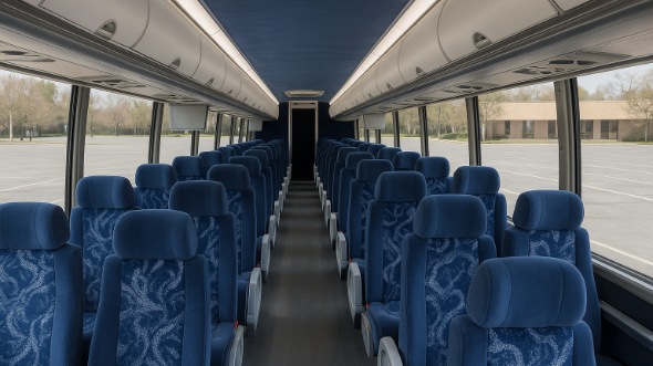 Interior of Charter Bus Company Montgomery's 40 Passenger Charter Bus in Montgomery