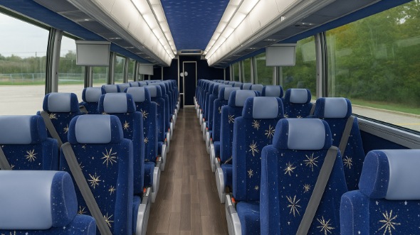 Interior of Charter Bus Company Montgomery's 47 Passenger Charter Bus in Montgomery