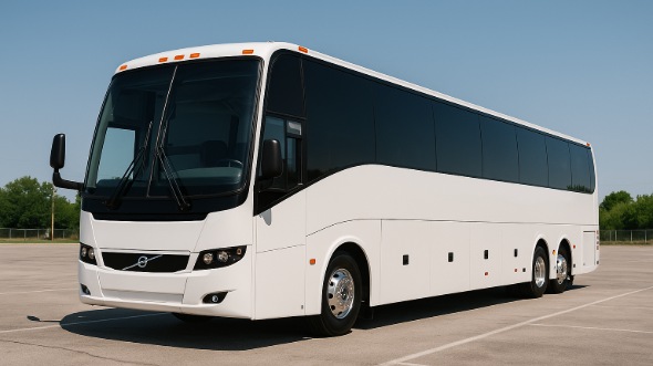 Exterior of Charter Bus Company Montgomery's 47 Passenger Charter Bus in Montgomery