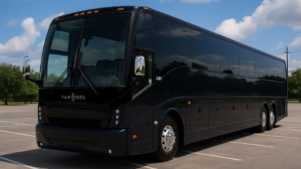 Exterior of Charter Bus Company Montgomery's 55 Passenger Charter Bus in Montgomery